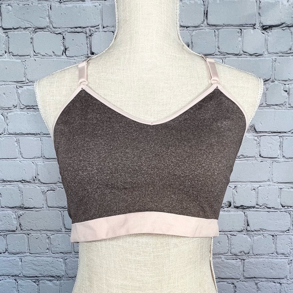 NWOT Cacique Bralette 14/16 Pink/Grey